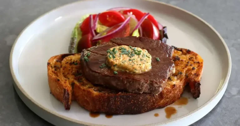 Foto da receita de Torrada de Bife com Manteiga de Cowboy