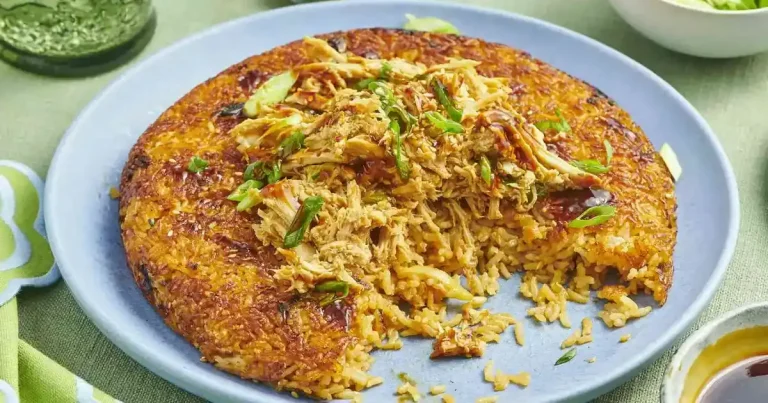 Foto da receita de Arroz Crocante com Frango Teriyaki