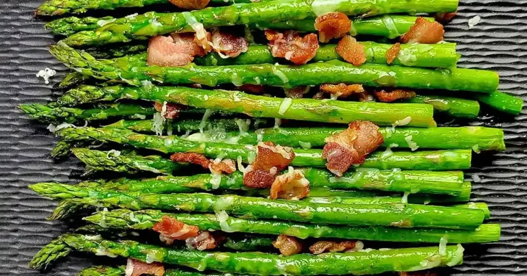 Foto da receita de Aspargos Assados com Bacon e Queijo