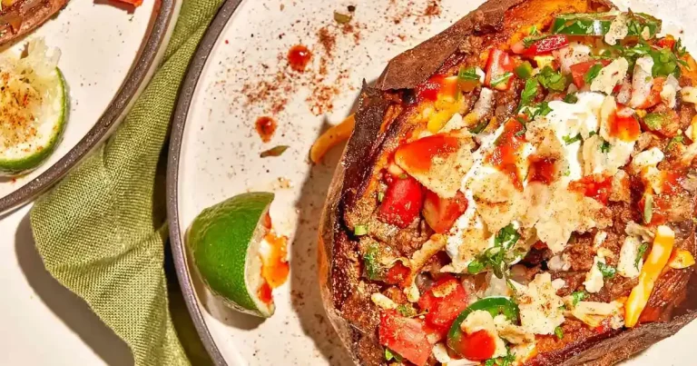 Foto da receita de Batatas-doces Recheadas com Taco