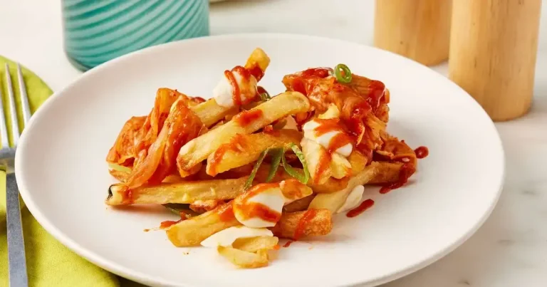 Foto da receita de Batatas Fritas Recheadas com Kimchi