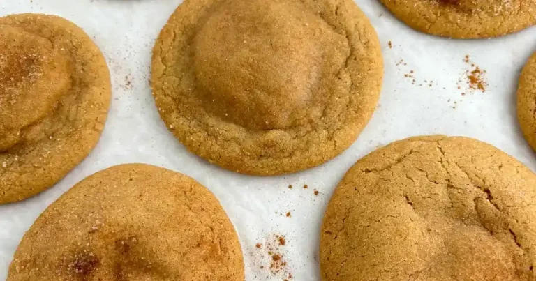 Foto da receita de Biscoito Snickerdoodle Recheado com Cheesecake