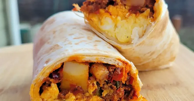 Foto da receita de Burrito de Café da Manhã com Batatas e Chouriço