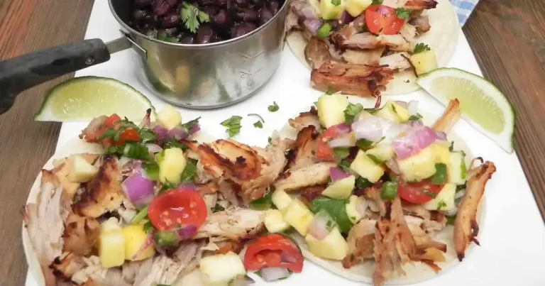Foto da receita de Carnitas de Panela de Pressão com Salsa de Manga
