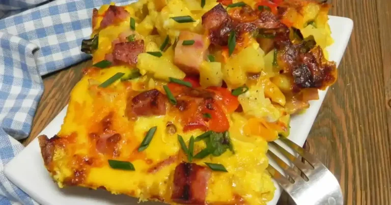 Foto da receita de Casserola de Café da Manhã com Presunto e Queijo