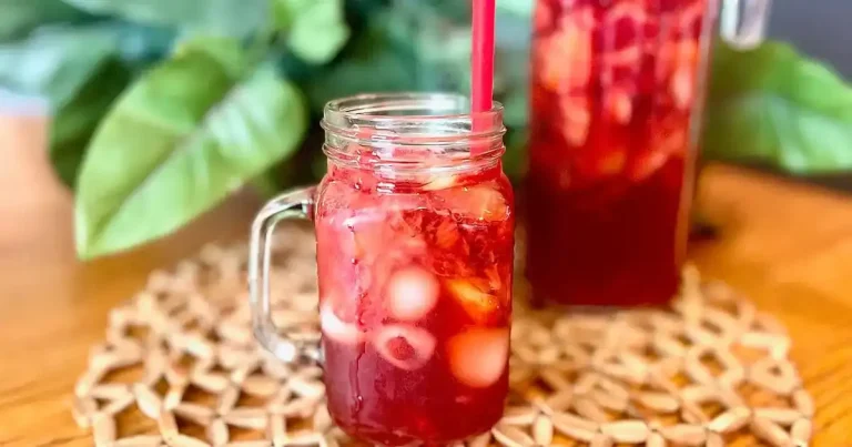 Foto da receita de Chá Gelado de Morango