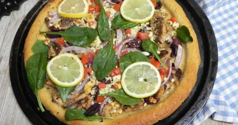 Foto da receita de Flatbread de Feta e Sardinha