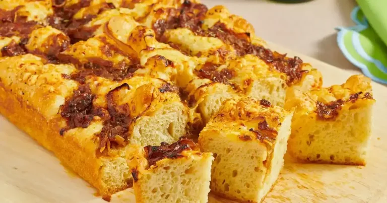 Foto da receita de Focaccia de Sopa de Cebola Francesa