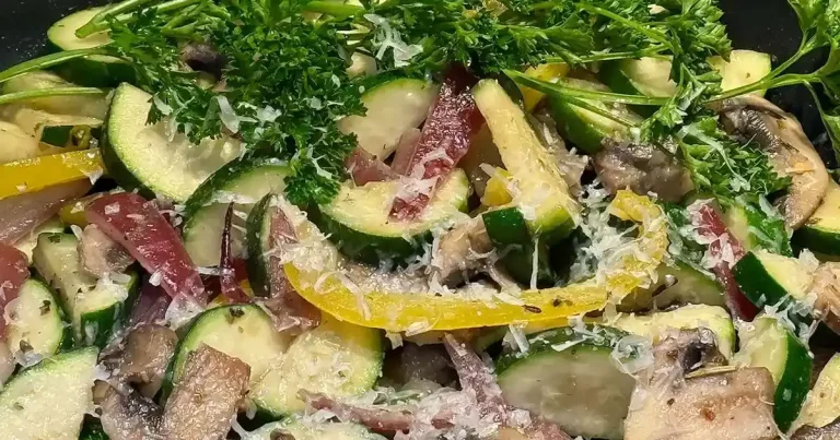 Foto da receita de Frigideira Fácil de Abobrinha e Cogumelos