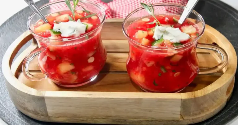 Foto da receita de Gazpacho de Melão e Pepino