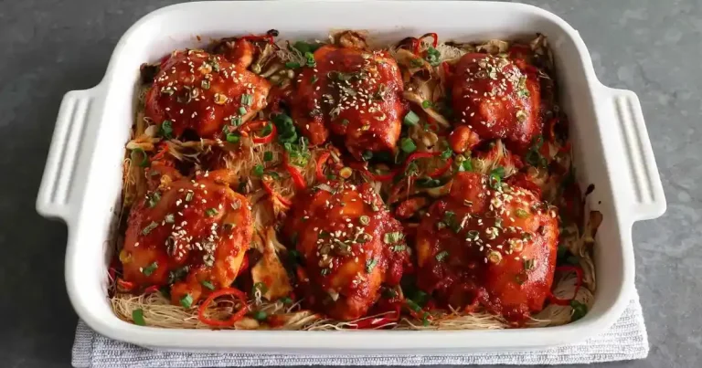 Foto da receita de Gratinado de Noodles de Arroz com Frango Picante