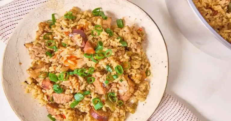 Foto da receita de Jambalaya Cajun de Frango e Linguiça