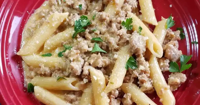 Foto da receita de Massa Cremosa com Linguiça