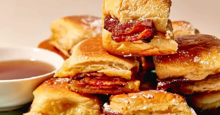 Foto da receita de Mini Sanduíches de Rabanada Recheados com Bacon