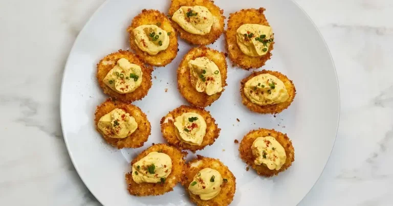 Foto da receita de Ovos Recheados Fritos
