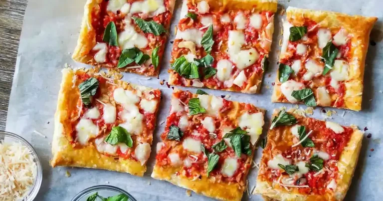 Foto da receita de Pizza Margherita de Massa Folhada