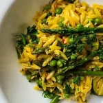 Risoto de Orégano com Abobrinha e Aspargos
