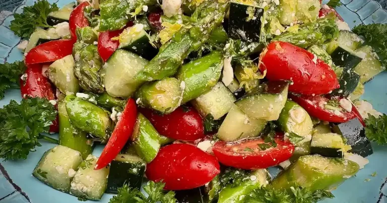Foto da receita de Salada de Aspargos, Pepino e Tomate