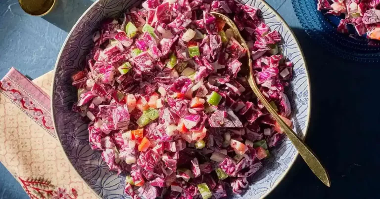 Foto da receita de Salada de Repolho Colorida