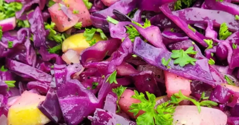 Foto da receita de Salada de Repolho Roxo Grelhado