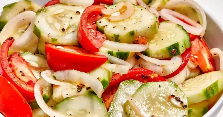 Foto da receita de Salada de Tomate e Pepino Marinado