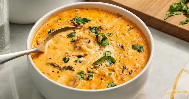 Foto da receita de Sopa de Orzo com Linguiça