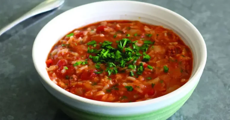 Foto da receita de Sopa de Rolinho de Repolho Polonês