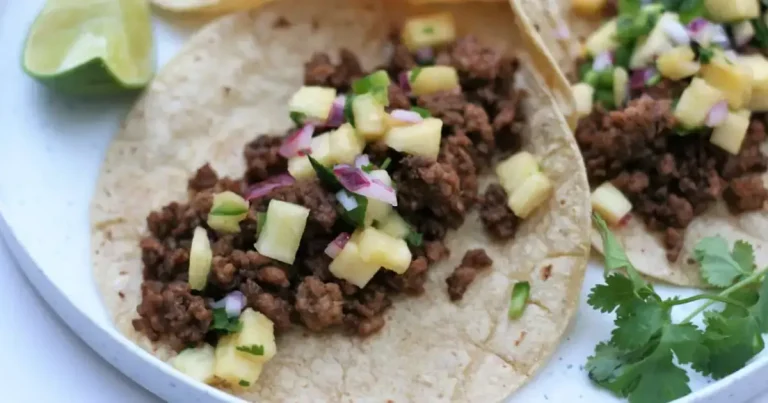 Foto da receita de Tacos de Carne Suína com Salsa de Abacaxi