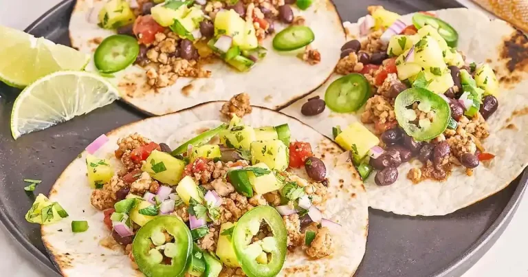 Foto da receita de Tacos de Porco com Salsa de Abacaxi