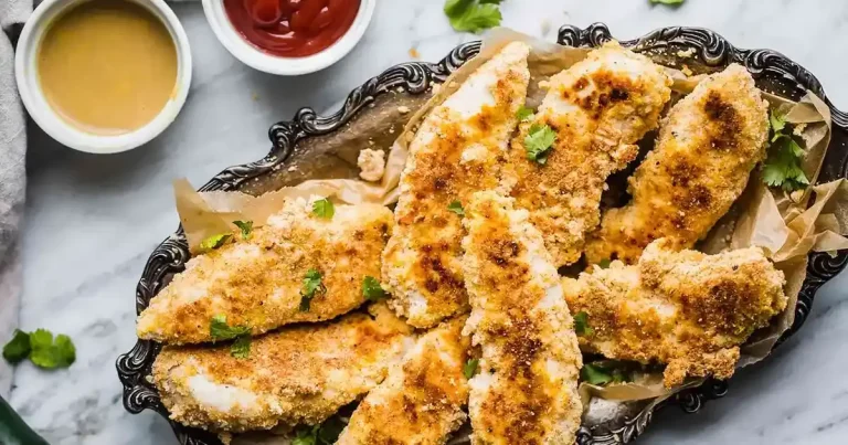 Foto da receita de Tiras de Frango Paleo Assadas com Molho de Mostarda e Mel