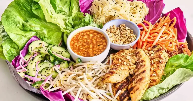 Foto da receita de Wraps de Frango Tailandês com Alface