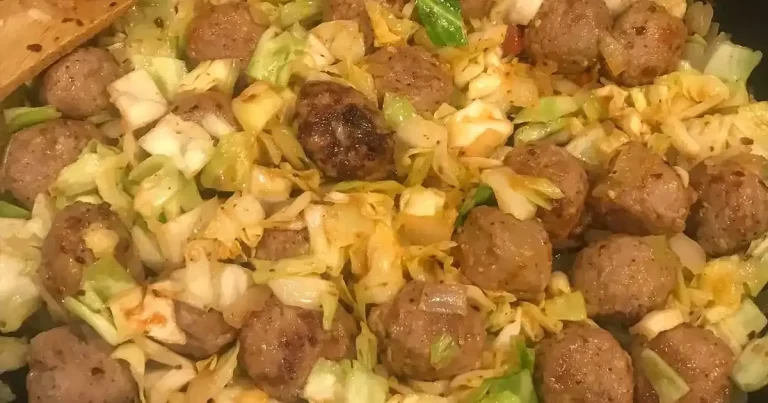 Foto da receita de Almôndegas Rápidas de Repolho e Frango