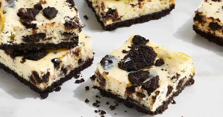 Foto da receita de Barras de Cheesecake de Oreo