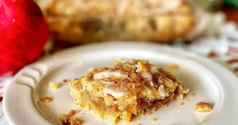 Foto da receita de Barras de Maçã com Canela e Cobertura