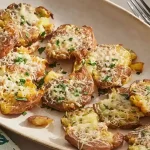 Batatas Amassadas Crocantes