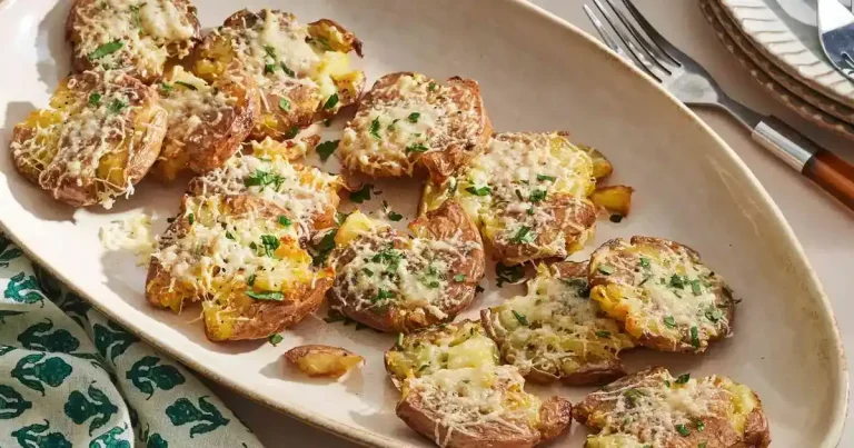Batatas Amassadas Crocantes
