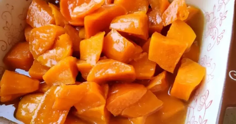 Foto da receita de Batatas-doces Caramelizadas com Suco de Laranja