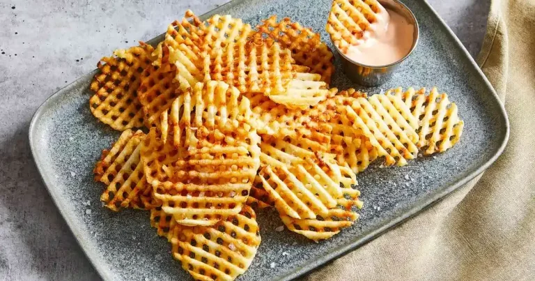 Foto da receita de Batatas Fritas em Waffle