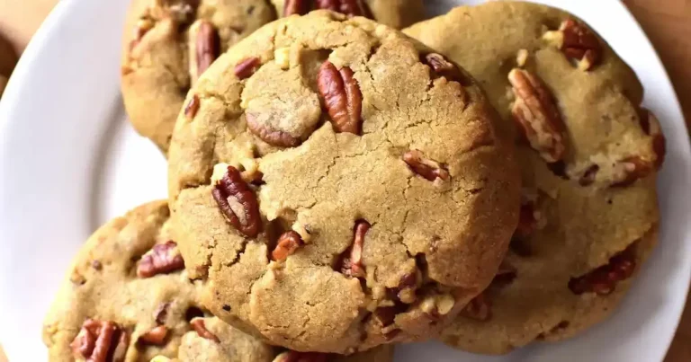Foto da receita de Biscoitos de Noz Pecan com Manteiga Marron
