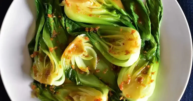 Foto da receita de Bok Choy com Molho de Gengibre e Pimenta