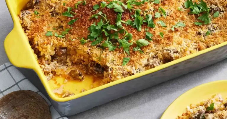 Foto da receita de Casserole de Cogumelos Recheados