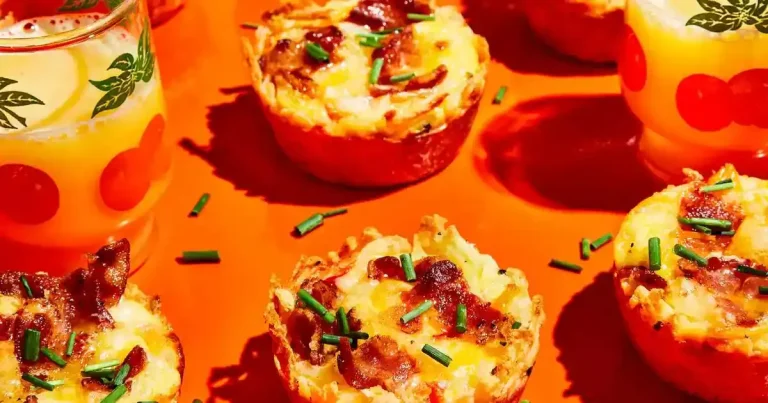Foto da receita de Copinhos de Omelete com Hash Brown e Bacon