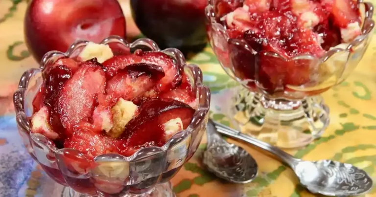 Foto da receita de Crumble de Ameixa