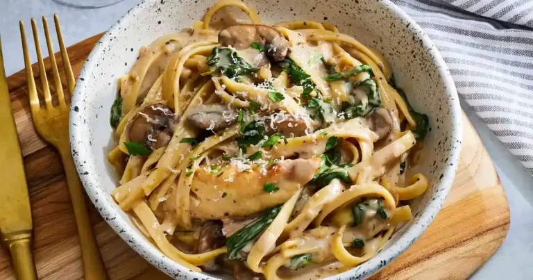 Foto da receita de Fettuccine de Frango à Marsala