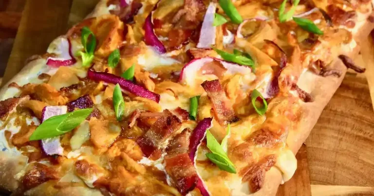 Foto da receita de Flatbread de Frango Buffalo