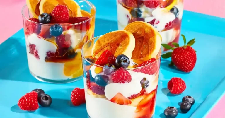 Foto da receita de Mini Parfait de Panquecas