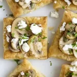 Mini Tortinhas de Cogumelos com Queijo de Cabra
