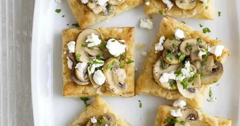 Foto da receita de Mini Tortinhas de Cogumelos com Queijo de Cabra