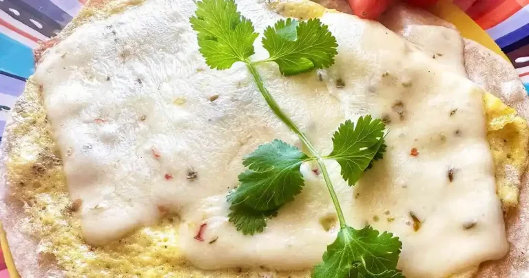 Foto da receita de Omelete de Tortilla com Ovos Mexidos e Queijo