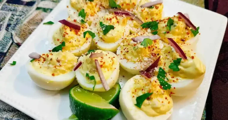 Foto da receita de Ovos Recheados com Milho à Moda Mexicana